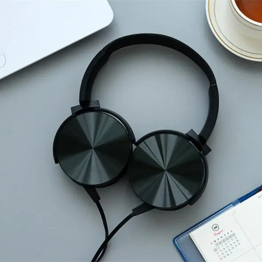 Creative Adjustable Metal Headset with Microphone