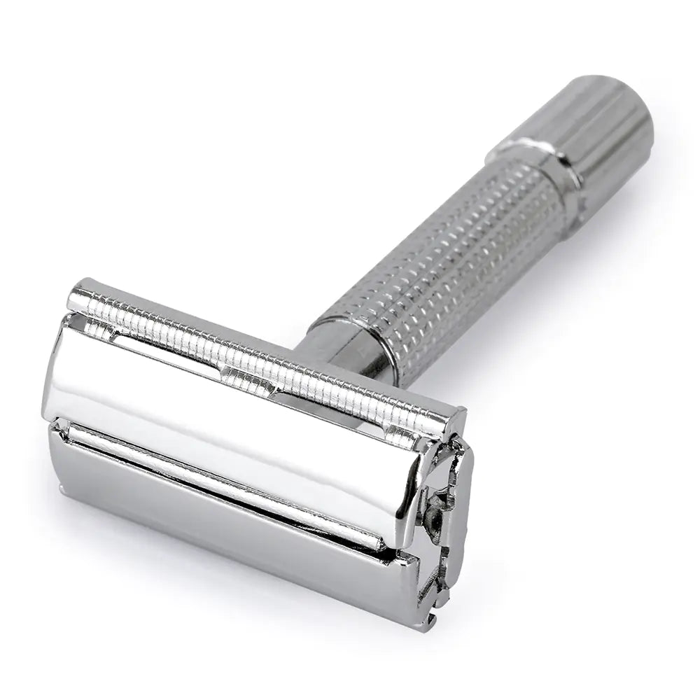 Men's Vintage Safety Razor with Double-Sided Blades