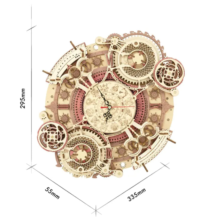 Wooden Calendar Clock Puzzle