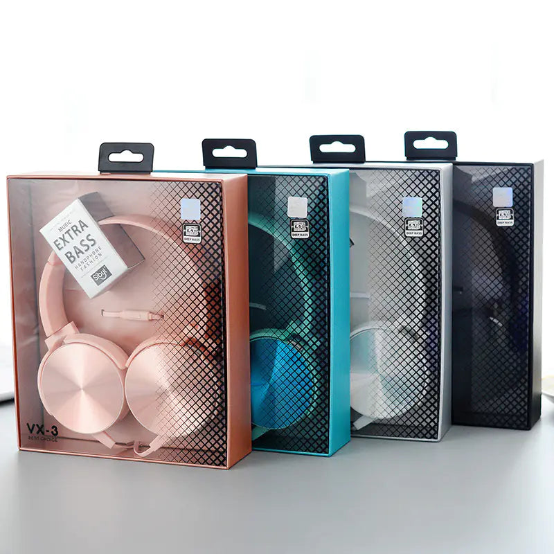 Creative Adjustable Metal Headset with Microphone