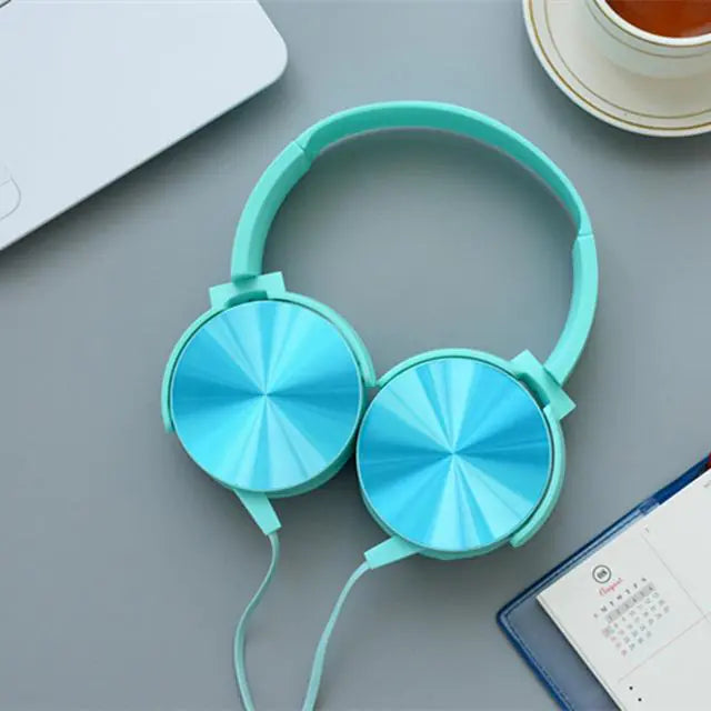Creative Adjustable Metal Headset with Microphone