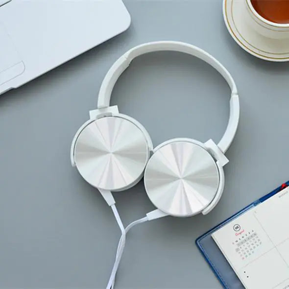 Creative Adjustable Metal Headset with Microphone