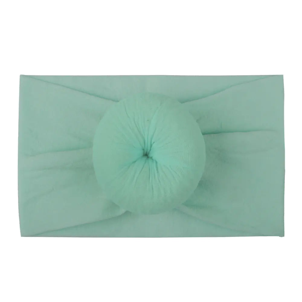 Wide Baby Headband with Sweet Donut Design