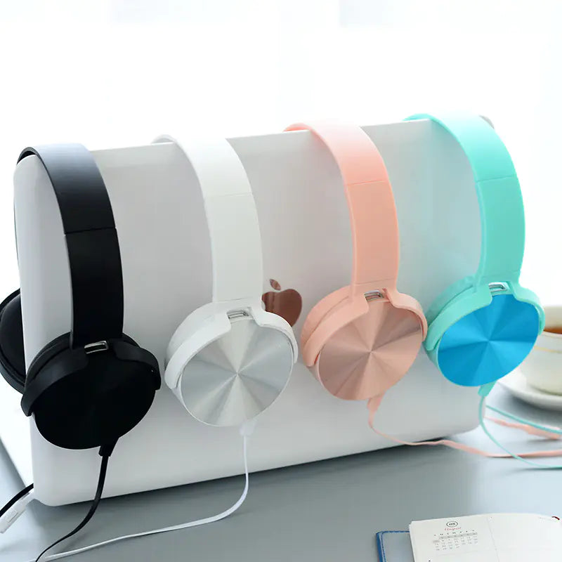 Creative Adjustable Metal Headset with Microphone