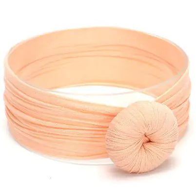 Wide Baby Headband with Sweet Donut Design