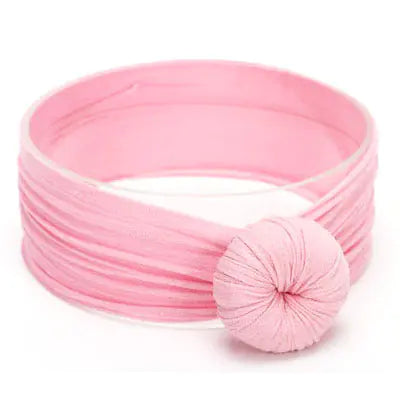 Wide Baby Headband with Sweet Donut Design
