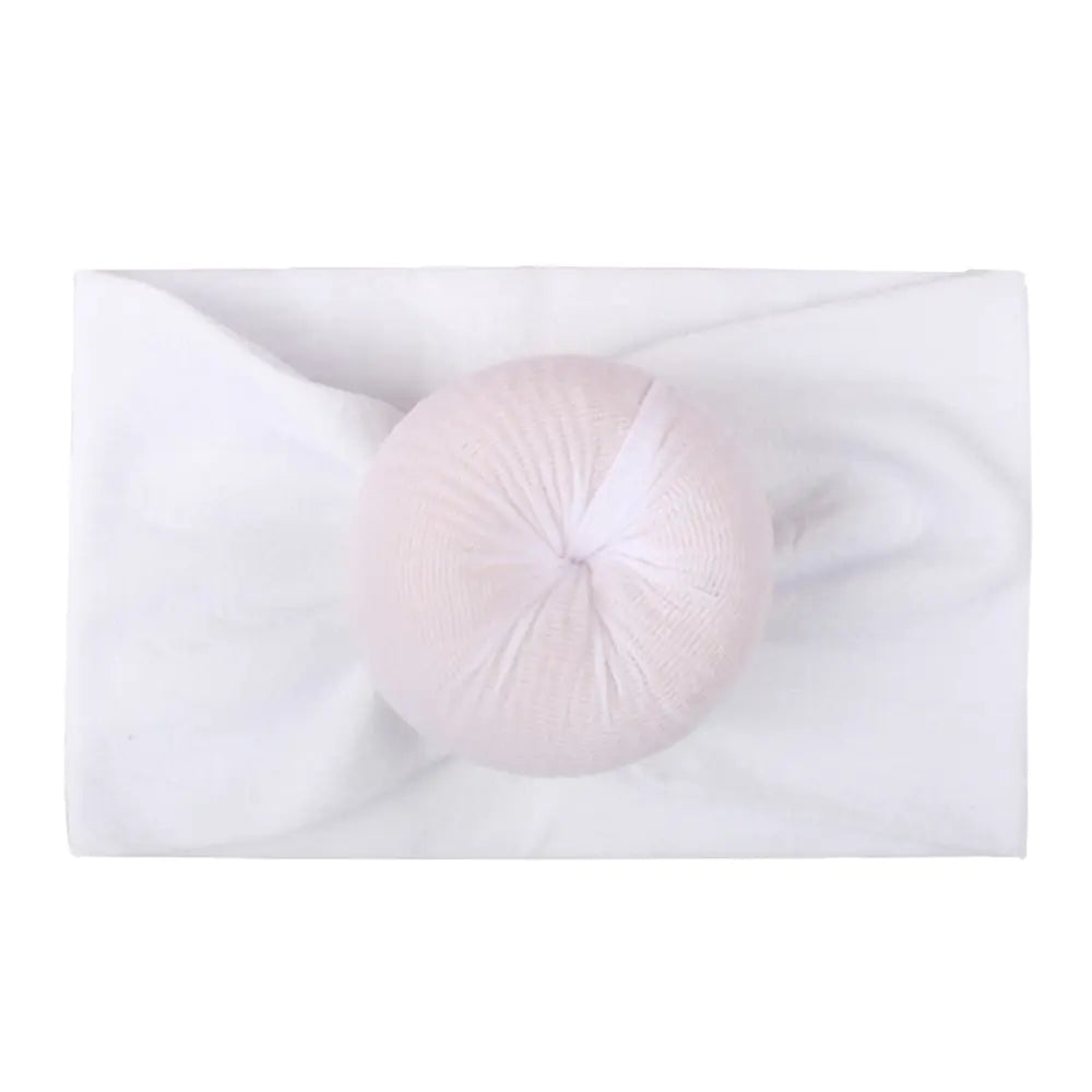 Wide Baby Headband with Sweet Donut Design