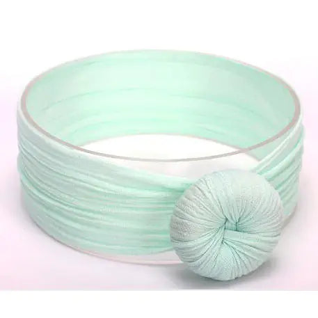 Wide Baby Headband with Sweet Donut Design