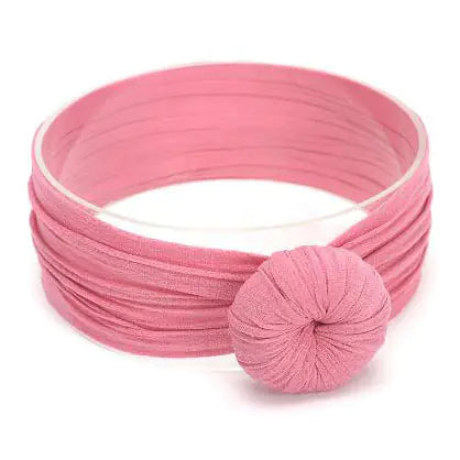 Wide Baby Headband with Sweet Donut Design