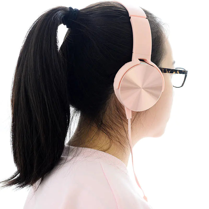 Creative Adjustable Metal Headset with Microphone